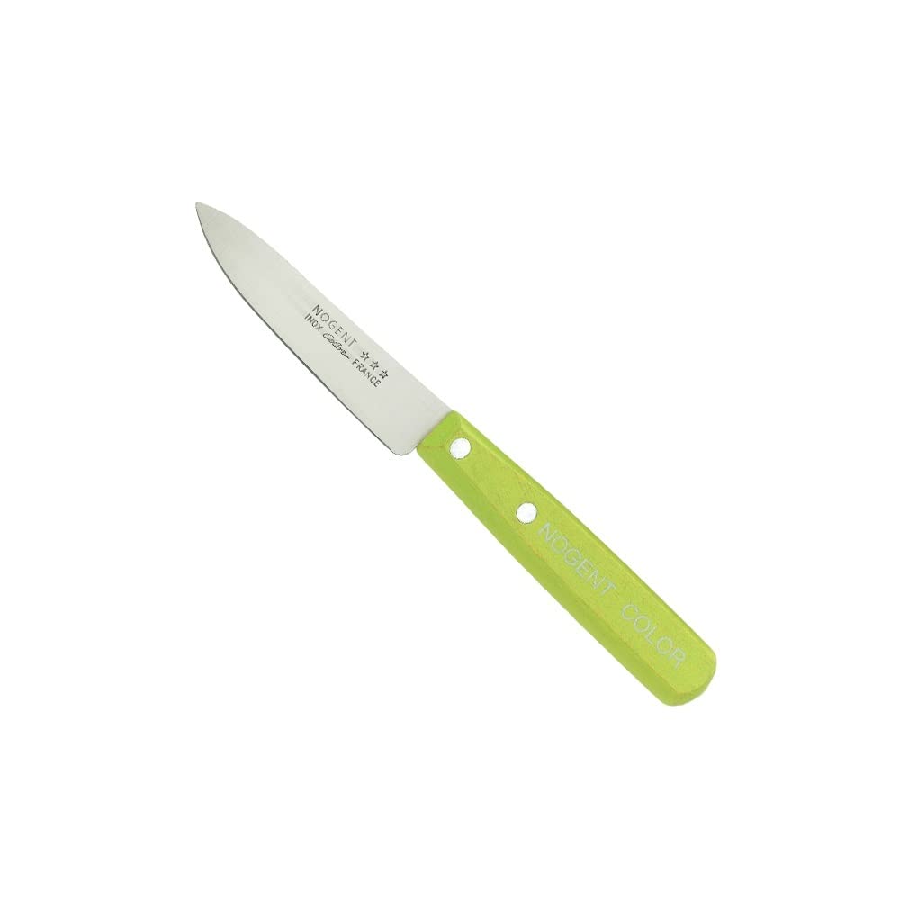 Nogent Officemes Coltello Da Cucina In Legno Rosso – Lama Liscia 9 Cm Per Tagli Di Precisione - 3