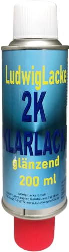 LudwigLacke 2K Klarlack 200ml Hochglänzend benzinfest kratz- und stoßfest