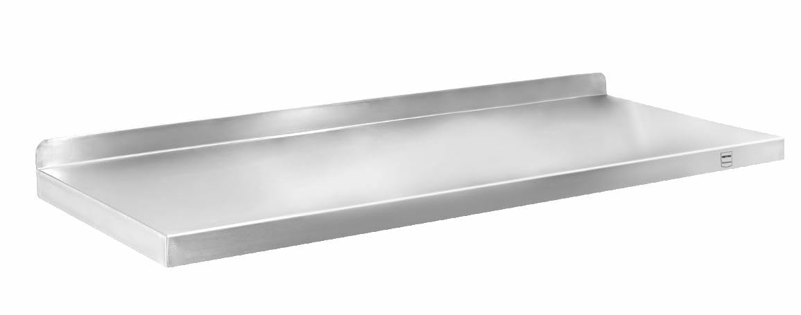 METRO Professional Estante de Pared GWMS4140, Acero Inoxidable, 140 x 40 x 8 cm, Plata