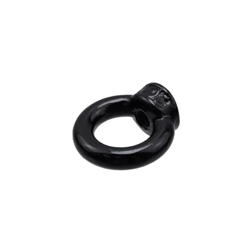 Image of Lifting Eye Nut Stainless Steel 304,6PCS 1 /8 inch UNC(M3) Heavy Duty Marine Grade,Hardware Ring Shaped Eye Bolt-Black