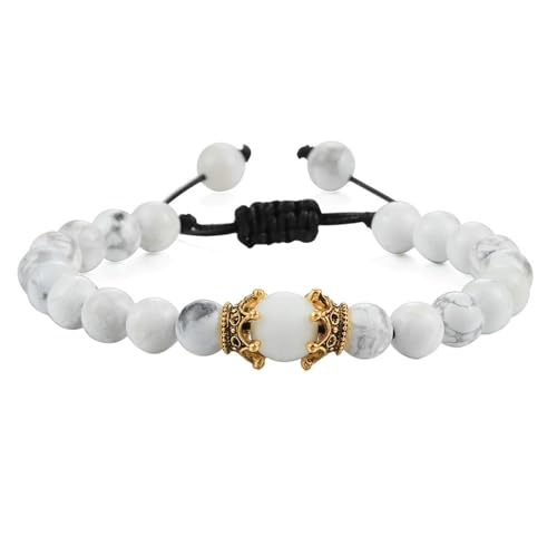 Bracelet d'améthyste brut et couronne blanche, le bijou idéal pour un mariage