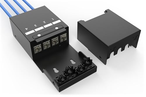 Boîte de point de consolidation pour fixer 4 modules Keystone sans encombrement - 3