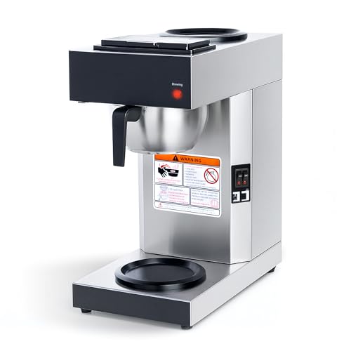 SYBO 12 Cup Coffee Maker Commercial with 2 Warmers Machine Only