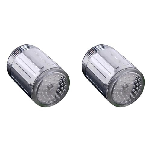 HOMSFOU 2 Stück Farbwechsel LED Wasserhahn Mit Beleuchtung für...