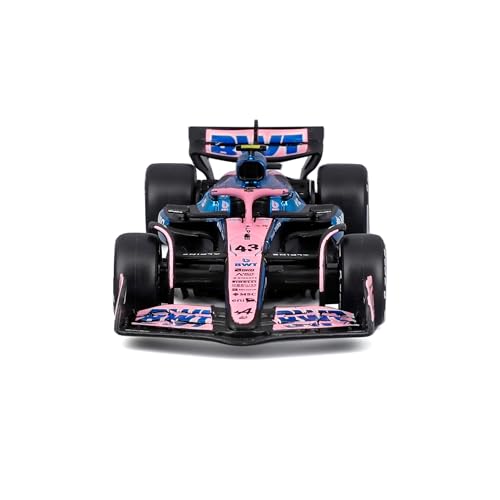 Image of Bburago - F1 BWT Alpine A525 2025#43 Colapinto, 1:43 scale diecast car with realistic detail, F1 Alpine replica, Blue /Pink livery Officially licensed, recommended age 3+ years