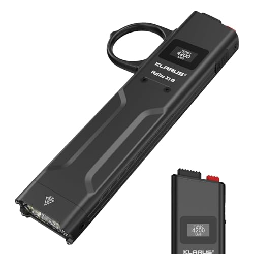Ultra luminosa e ultra sottile: la torcia tattica KLARUS X1 EDC dispone di un avanzato LED SST-70 con una potenza massima di 4200 lumen e una portata di 230 metri, che garantisce una dominanza tattica. Con uno spessore di soli 14,5 mm e un peso di 125 g, ha una clip per un facile fissaggio a borse, camicie, zaini o cappelli. Potente e compatto