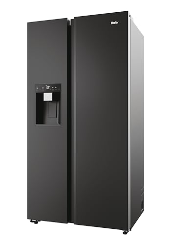 Haier HSW79F18DIPT – Réfrigérateur Américain 601L – No-Frost – MultiAirFlow – Humidity Zone – WiFi – Distributeur 3 Fonctions – Finition Noir...