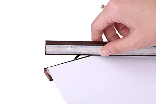 Ywlake Magnetic Poster Hanger, 9X12 9X14 9X17 Poster Frame Wood Wooden Magnet Print Posters Dowel Scroll Hanger Hangers Hanging Kit For Walls Map Canvas Artwork (Walnut, 9, 2 Packs) #TOP3