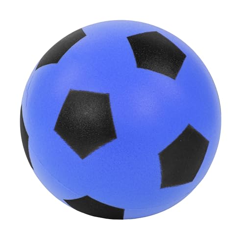 Idena 40226 - Softball en Bleu, Jaune & Rouge (Choix Non Possible), Balle en Mousse d'env. 12 cm pour Un Plaisir de Jeu varié