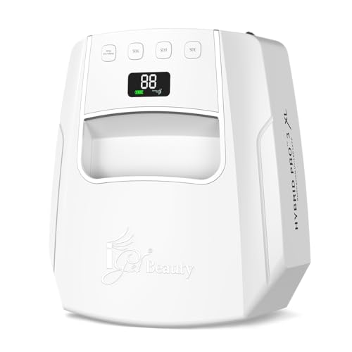 Image of iGel Beauty Hybrid PRO 3.0 XL UV /LED Nail Lamp - Wireless Rechargeable 48W Nail Dryer, Extra Wide Full-Hand Curing, 9000mAh Battery, Smart Timer & Builder Gel Mode, Cordless Professional Lamp