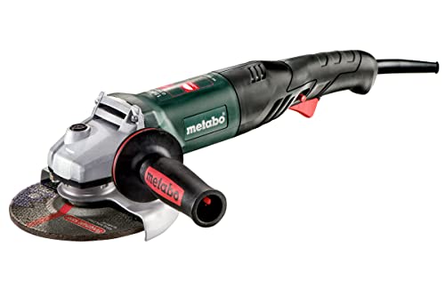 Image of Metabo 6-Inch Angle Grinder | 9,600 RPM | 13.5 Amp | Electronics | Paddle Switch | Electronic Safety Clutch | Rat Tail | WEP 1500-150 RT