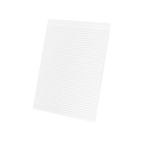 Hilroy Letter Pads, 8-3/8" x 10-7/8", Narrow Ruled, 192 Pages/96 Sheets Per Pad, 5-Pack, White (51240) image 1