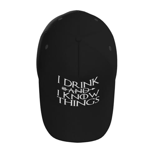 I Drink and I Know Things Baseball Hats for Men and Women - Classic Adjustable Hats4