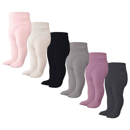 Toddler Baby Knit Tights Leggings Cable Footed Stockings Boys Girls Fleece Uniform Fall Winter Ribbed Cotton Pantyhose