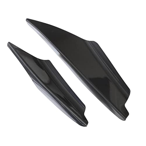 Homyl 3 x 4 peças de fibra de carbono universal para para-choque dianteiro com adesivo preto
