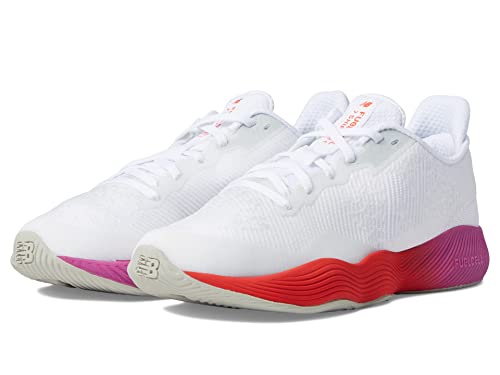 New Balance Women's FuelCell Shift Tr V1 Cross Trainer, White/Magenta Pop/Electric Red, 7