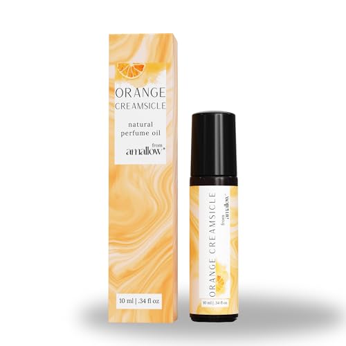 Amallow All Natural Non-Toxic Perfume Roller - Made With Pure and Organic Essential Oils - Hints of Orange and Vanilla Planifolia (Orange Creamsicle) image 4