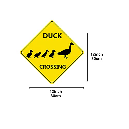 Duck Pond Sign - Nene Crossing Sign Reflective Metal 12"X12" Duck Pond Sign Farm Organic Country Petka Signs And Graphics Suitable For Indoor And Outdoor Ducks Sign Backyard Garage Cave Office #TOP2