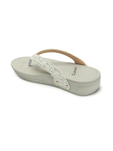 Image of Carlton London women's Textured Thong Comfort Sandals