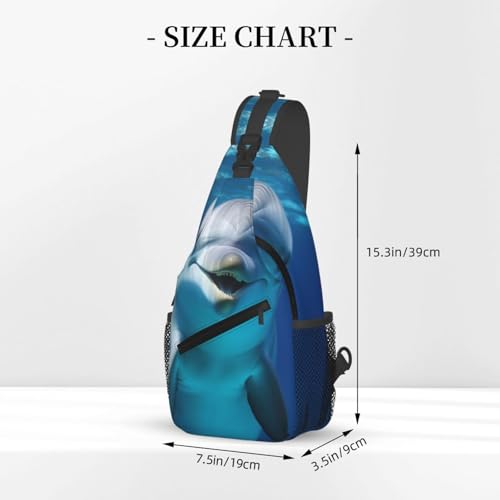 Bolso Sling para Hombre y Mujer Tipo Pecho Negro miniatura 2