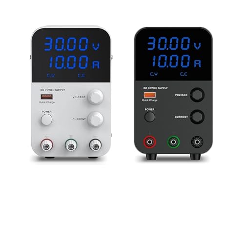 Image of TIEOAXFT Adjustable DC Power Supply 30V 10A 60V 5A 120V 3A Lab Stabilized Power Supply Voltage Regulator Switch Source(GPS1602D W)