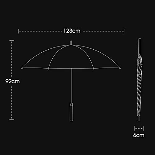 Parapluie à long manche robuste avec finitions premium