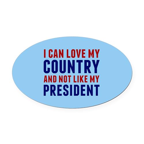 CafePress Anti Trump America Euro Oval Car Bumper Magnet