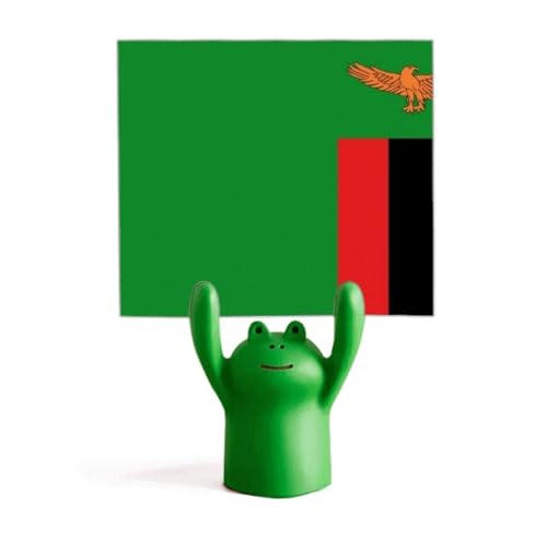 Porte-mémo drapeau Zambie grenouille pour ne plus perdre vos notes importantes