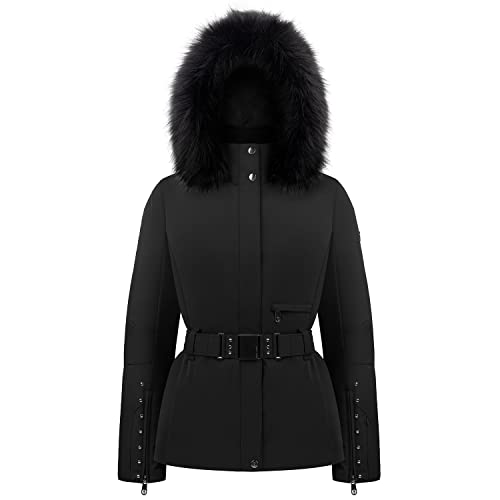Veste de ski 0801 Black Femme Poivre Blanc imperméable et chaude contre le gel