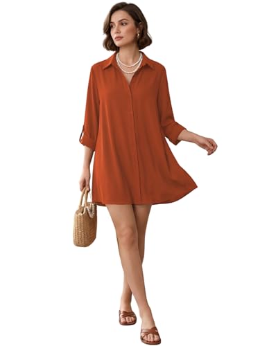 Image of Leriya Fashion Mini Dress for Women | One Piece Dresses for Womens |Mini Dresses Rayon for Women Stylish |Summer Casual Outfit Wear Events, Date & Evening Look |Tunic Shirts for Women