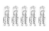 (5) Pack G9 Halogen Bulb, 35-Watt 120-Volt Halogen G9 Base, G9 Bulb 35W