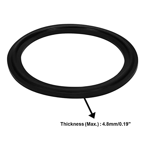 Image of DERNORD 2.5 inch Tri Clamp Buna-N (NBR) Sanitary Gasket Fits Tri-Clover Type Ferrule (Pack of 5)