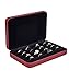 balrty Jewelry Ring organizer Box, Portable Small Storage Display Case, Fashion Ring Tray Holder Showcase, Ring Boxes for Multiple Rings Fits for Travel or Home Organizers (red)