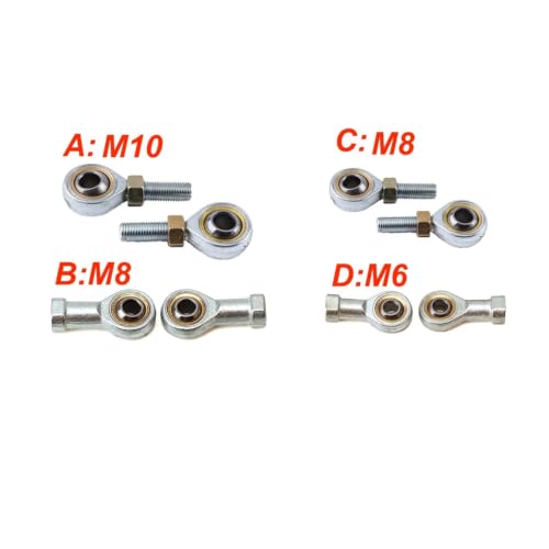 Varilla de dirección de 6 8 10mm rosca izquierda derecha para mini quad 50cc 5
