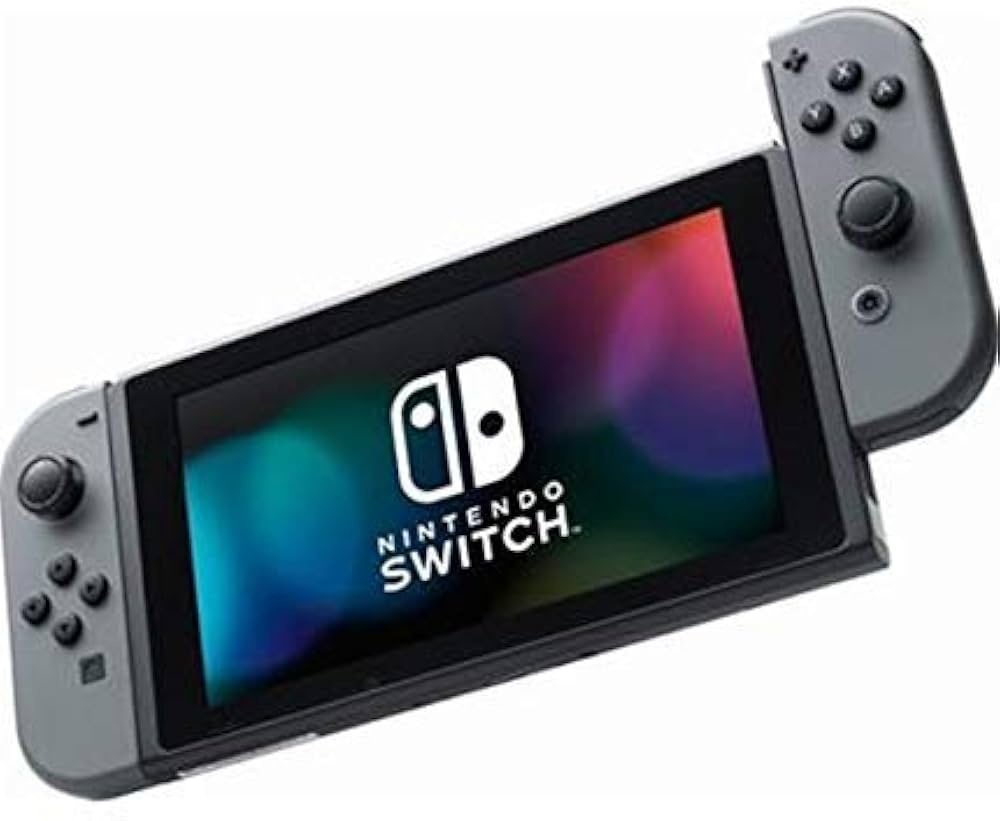 Nintendo Switch G Nintendo Switch HAC-001 Nintendo Switch HAC 001 with Gray Joy-Con + Mario Kart 8