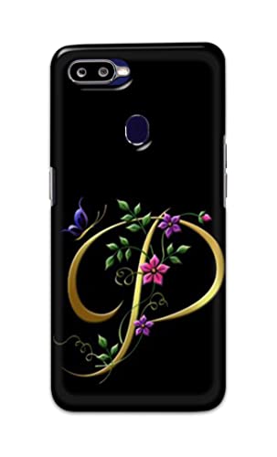 Image of Printed Hard Back Cover Case for Oppo F9 | Oppo F9 Pro | Realme U1 Back Cover (Alphabet P) -1803