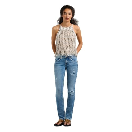 Pepe Jeans Damen Slim Jeans LW Venus Jeans, Blau (Denim-3VD), 34W / 34L – Ansicht 8