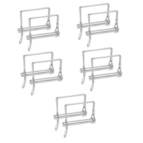 OUNONA 10 Pièces goupille de connexion de sécurité goupille de sécurité d'attelage de remorque boulon camion goupille de verrouillage goupille d'attelage de remorque serrure à goupille