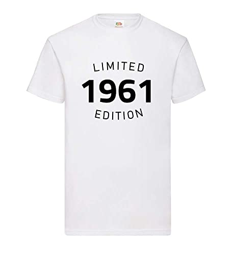 T-shirt 1961 homme Blanc XXXL fini les hauts trop serrés en été