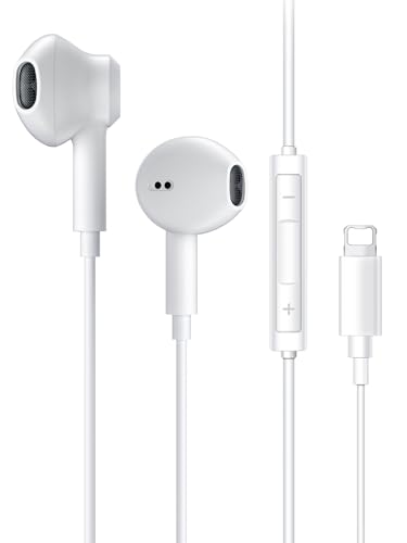 Oeing Écouteurs pour Phone, écouteurs avec câble avec Isolation du Bruit, Support contrôle du Volume des appels, Compatible avec iPhone 14/13/12,Compatible...