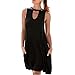 MRGIINR Flowy Shift Dress per le donne Summer Loose Fit Girocollo Beach Mini Tank Sundress A-line Senza Maniche Casual Tunica Cover Up, A01_nero, S