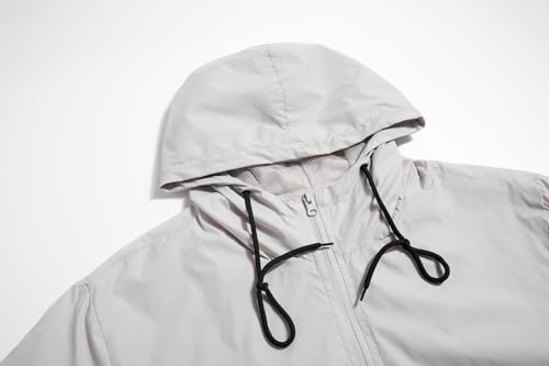 Men's Lightweight Raincoats Shell Hooded Outdoor Rain Coat Hiking Windbreaker Jacket3