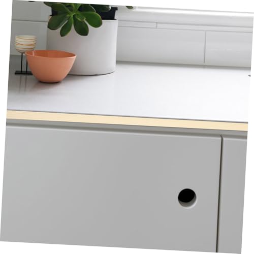 Bordes de muebles y mesas perfectos con tira autoadhesiva beige 4