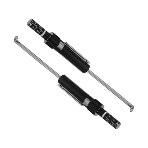 Unomor 2PCS Brake Pad Thickness Gauge Durable Precision Measuring Tool for Quick Assessment of Brake Wear Vehicles Essential Car Accessory