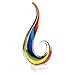 Badash Crystal - Rainbow Note Murano Style 16 Inch Centerpiece