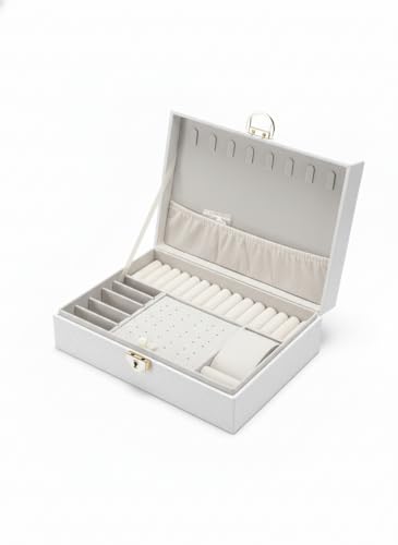 Porta Joias de Viagem Compacto Ziper Organizador Aneis Colares Brincos (Rosa)