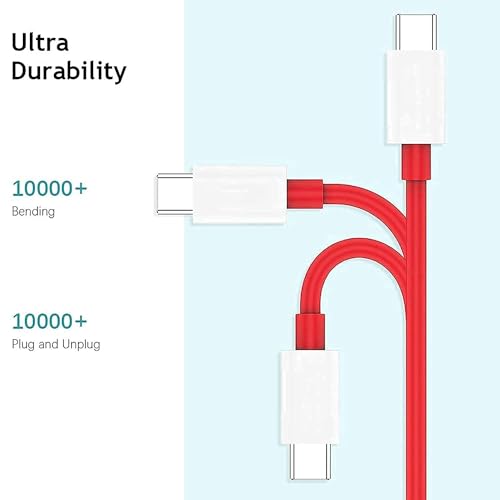 Image of [ORIGINAL] 100W USB C to Type-C Unbreakable Sync & Charging Cable, 1M Fast Charging Cable for iPhone 17 series, iPad,Moto, Samsung Galaxy & other Type-C Devices(Red)
