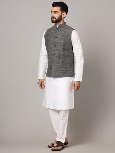 Image of LATEST CHIKAN Men's Nehru Jacket /Waistcoat Sophisticated Ethnic Wear