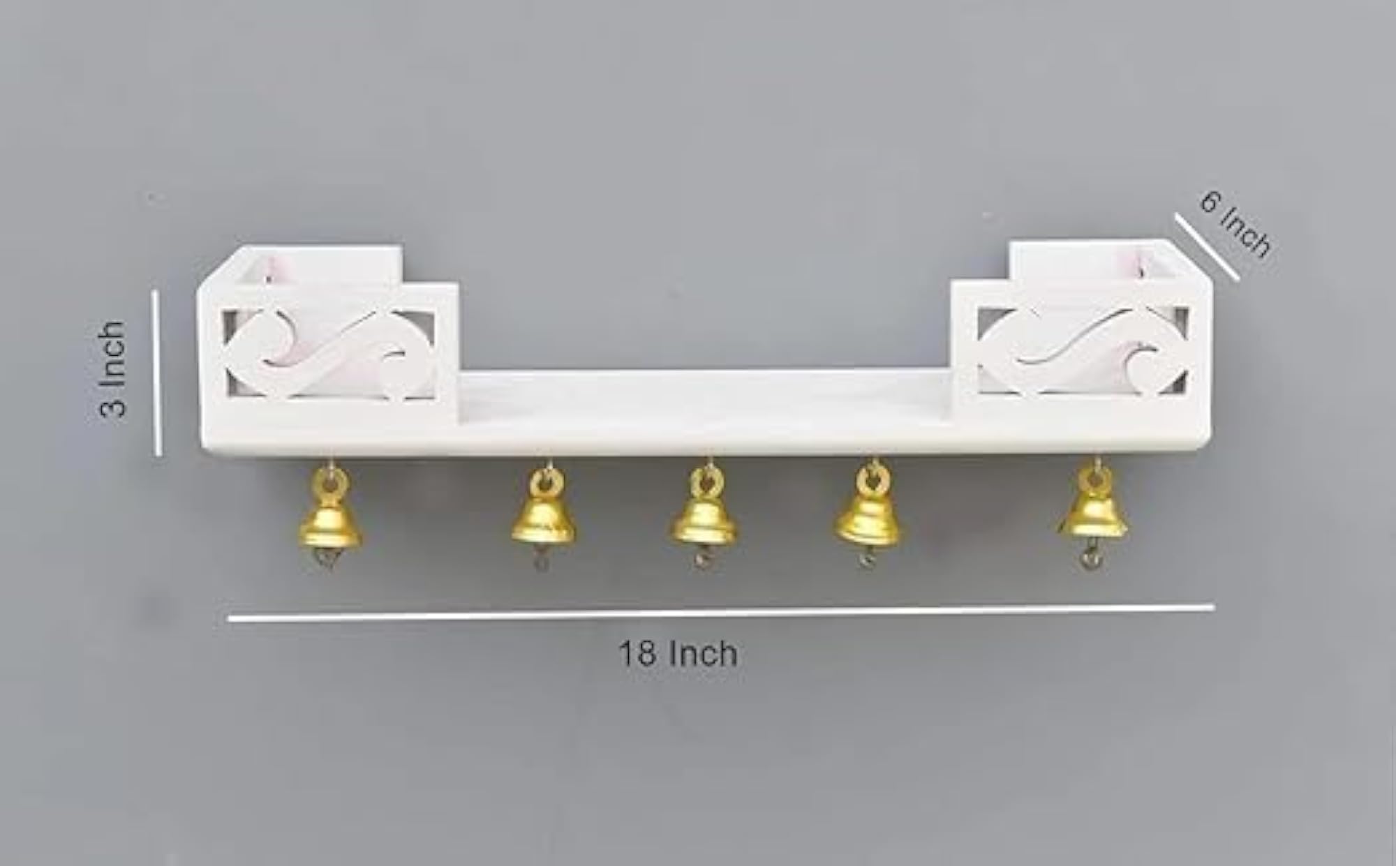 Floating Wall Mounted Wooden Temple, Modern Design