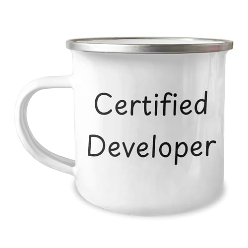 Certified Developer Funny Camping Mug Gifts from Friends for Christmas